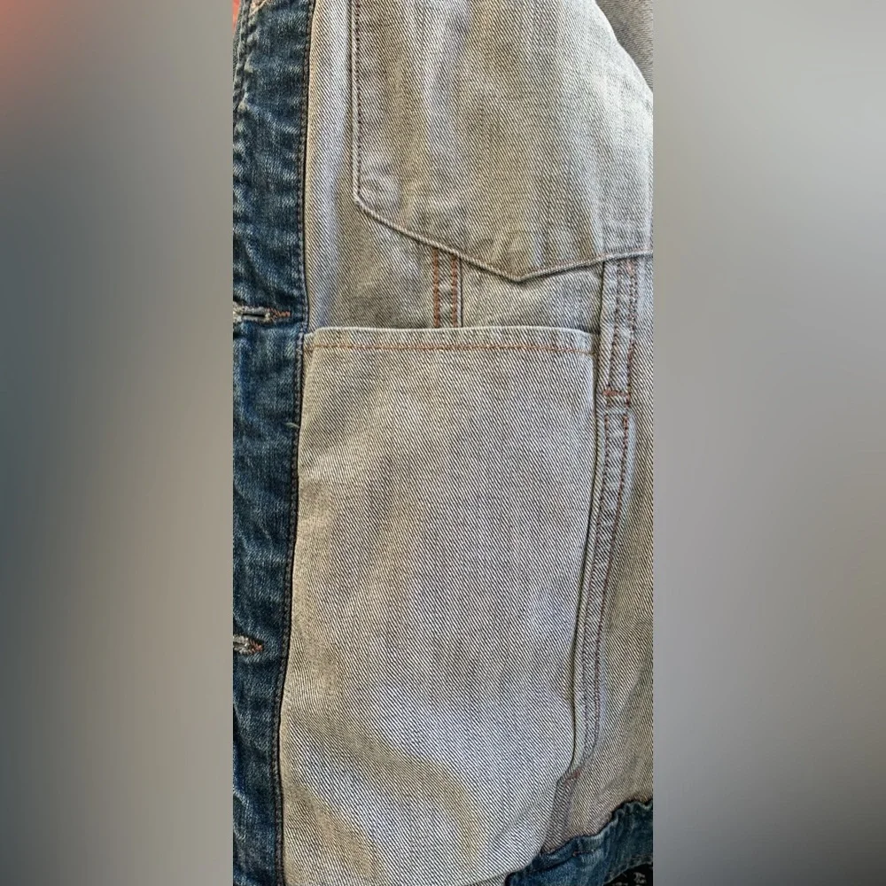 Excellent Condition, Kate Spade Oversized Denim Studded Jean Jacket, Size Large - Picture 13 of 16